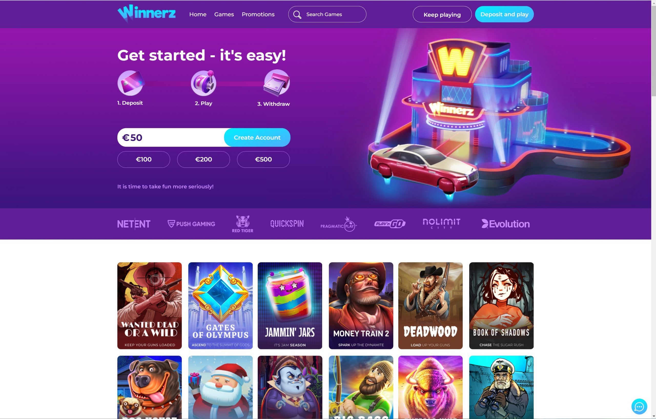 winnerz casino review