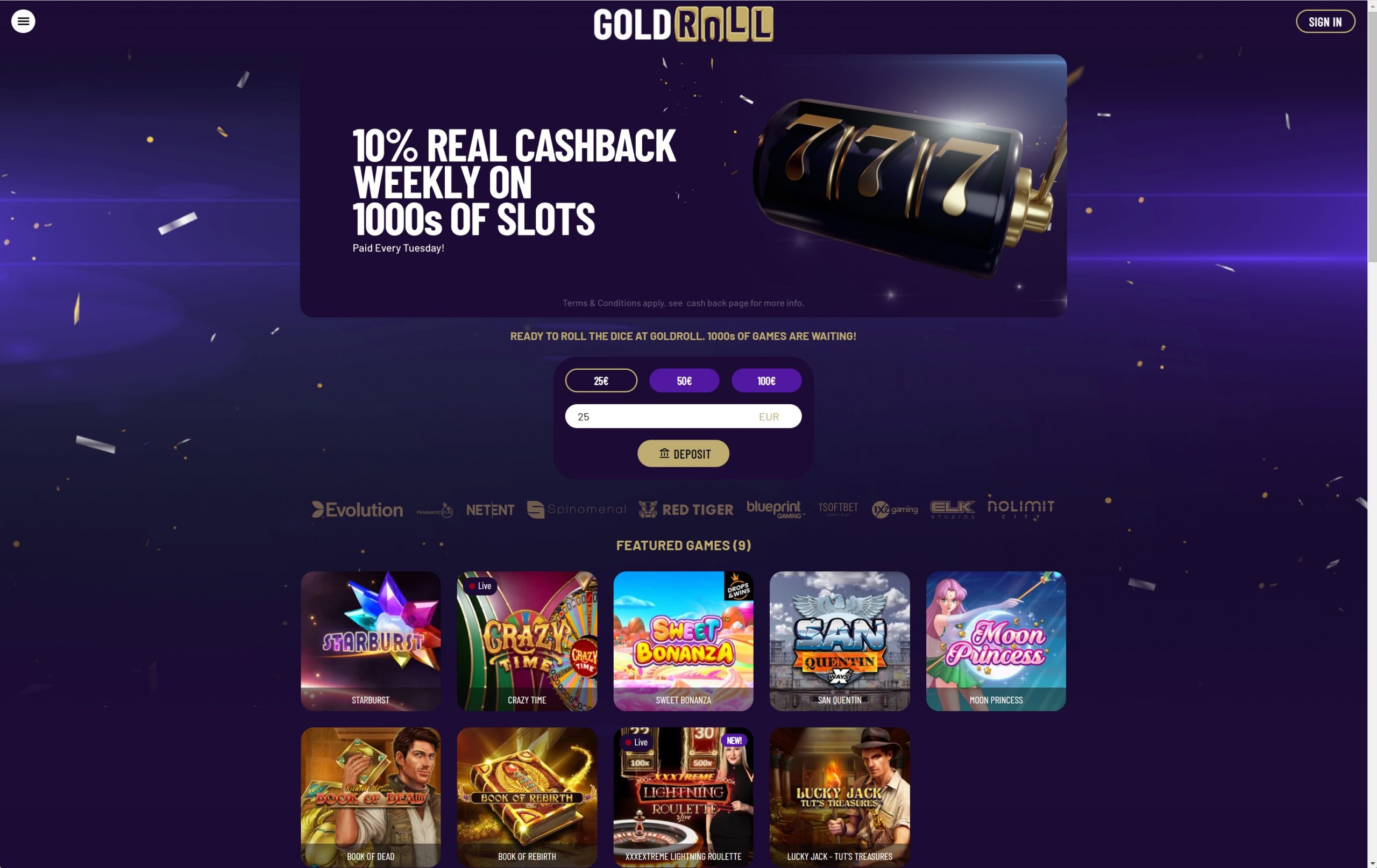 goldroll casino review