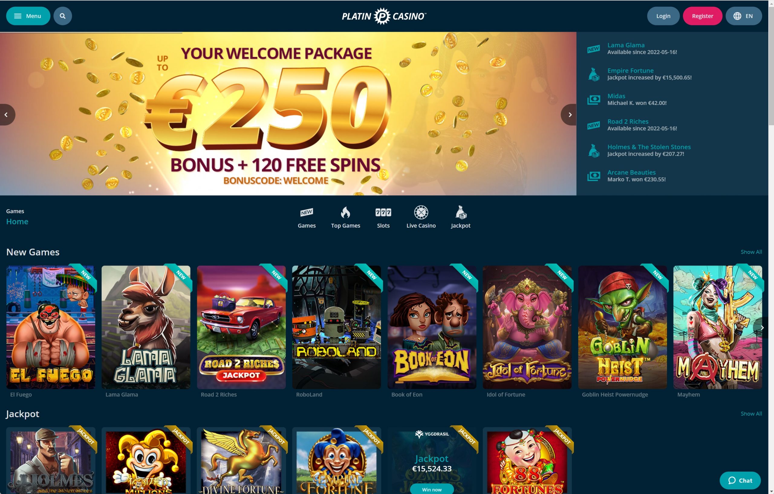 platin casino review