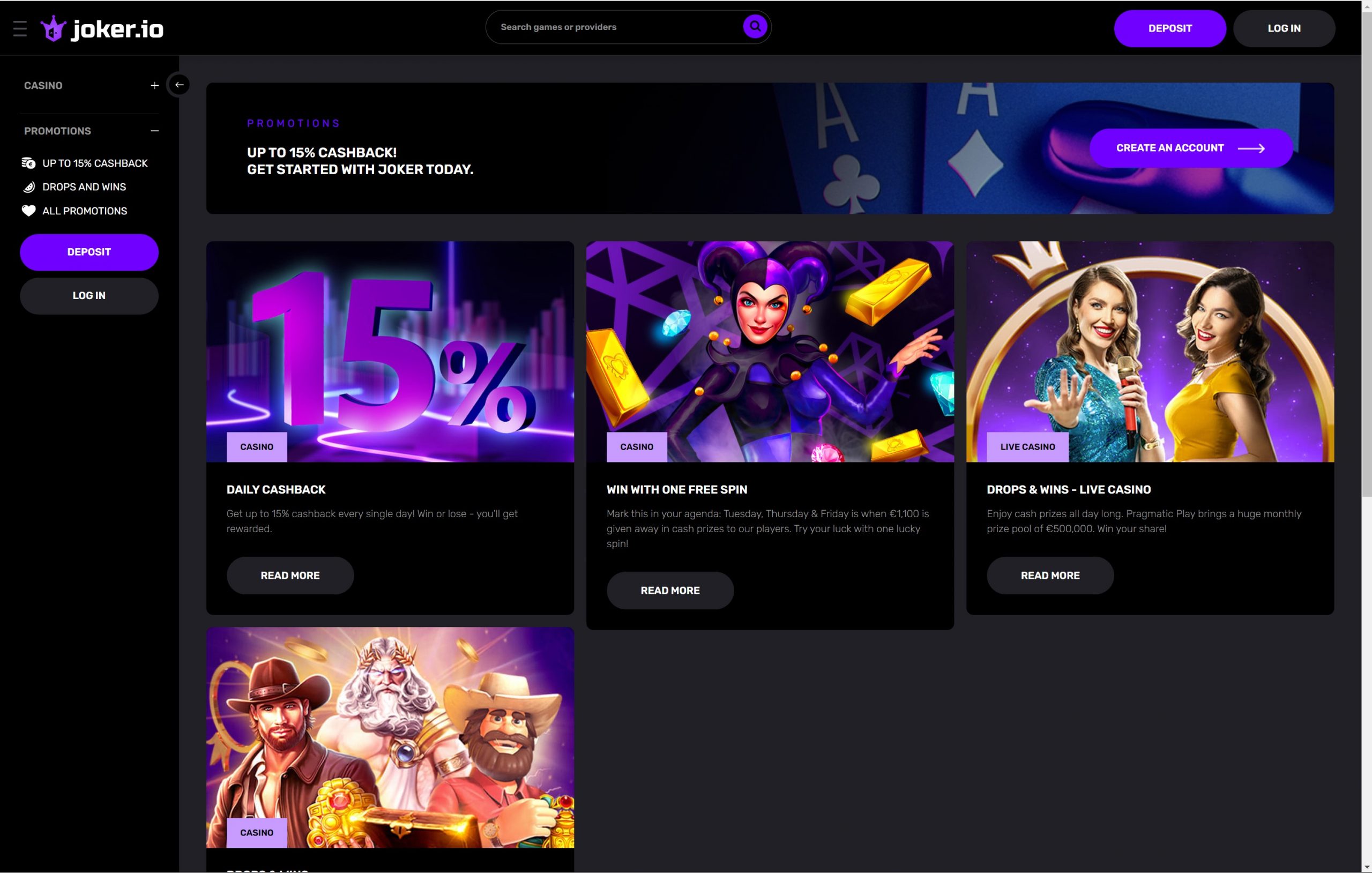 joker.io casino promotions