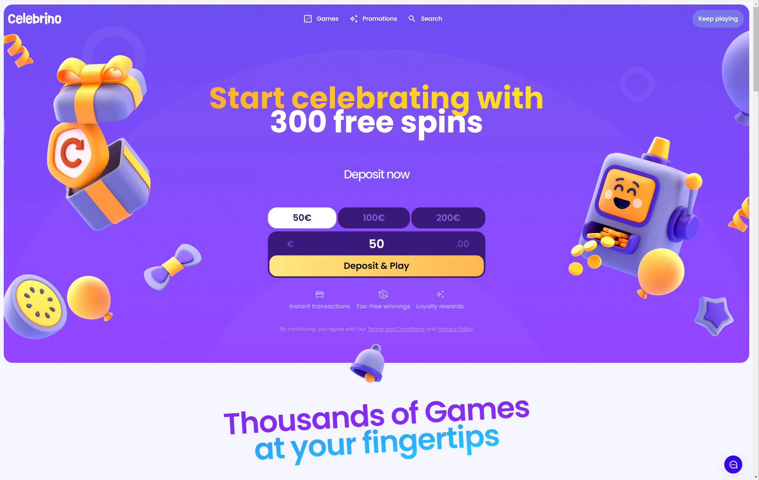 celebrino casino review