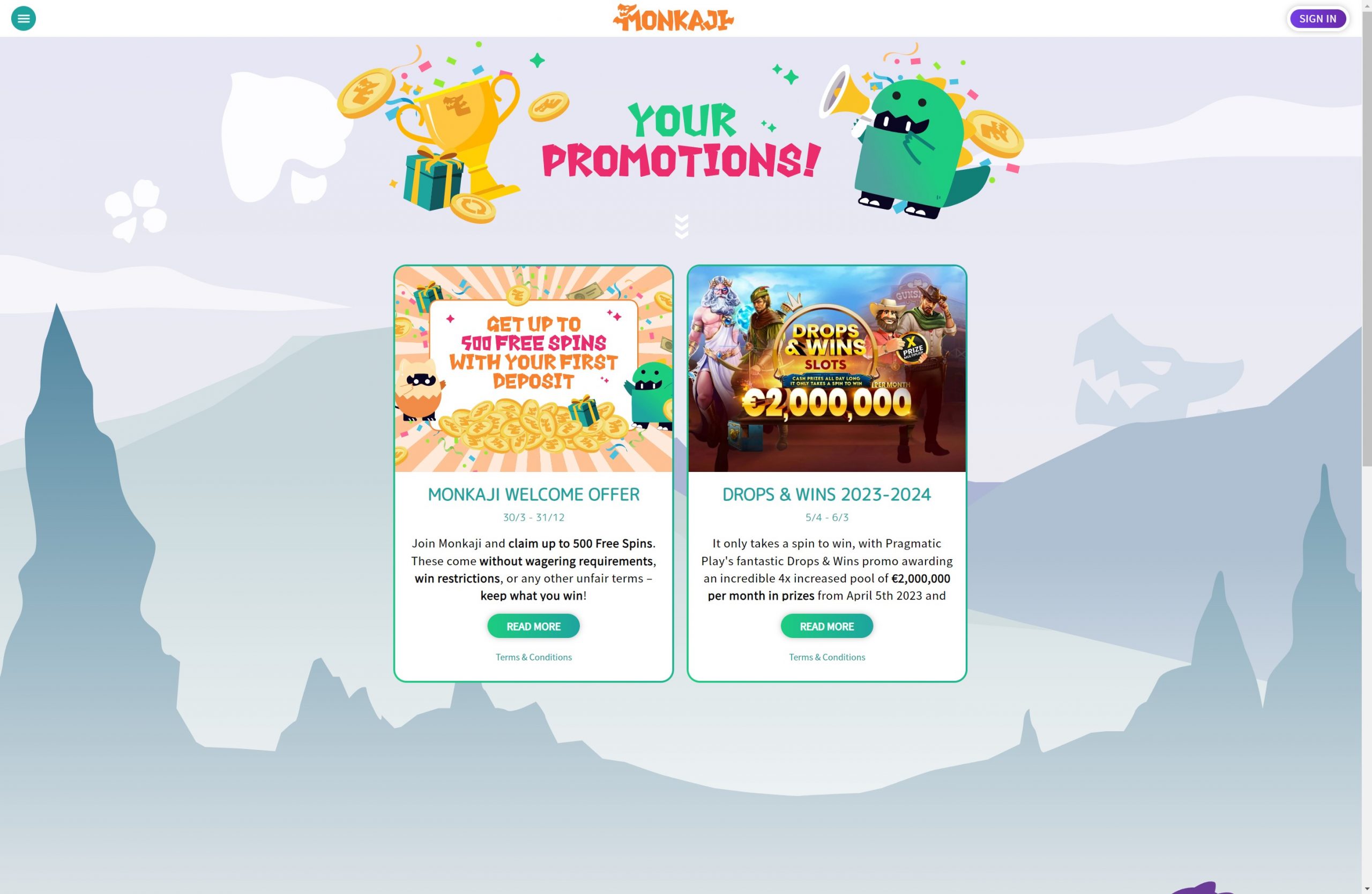 monkaji casino promotions